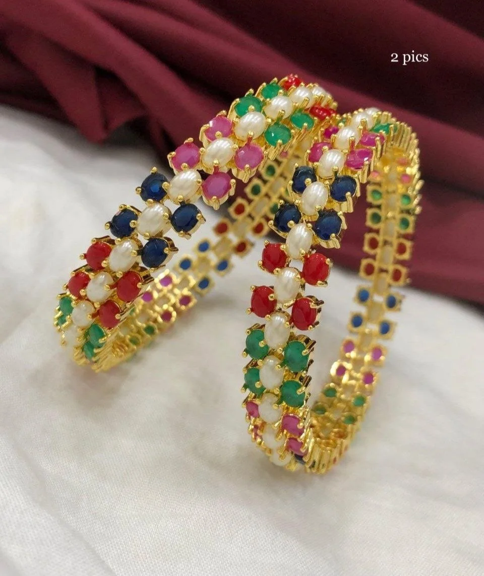 Stone Bangles - Multicolour